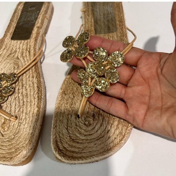 OZONE sandals made in Italy man made size:10M - Picture 2 of 8